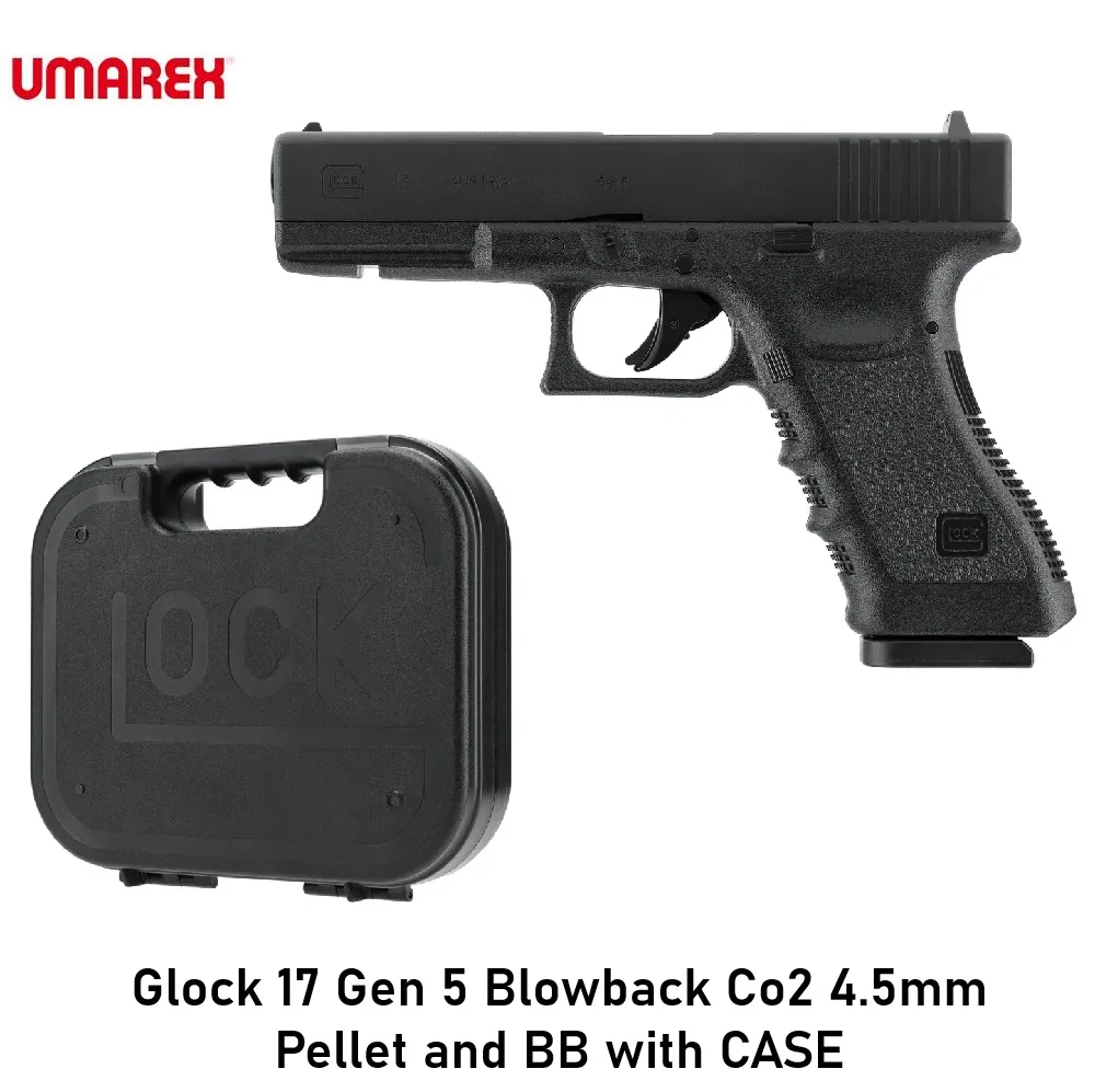Glock 17 Gen 5 Blowback Co2 4.5mm Pellet and BB with CASE.webp