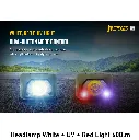 Headlamp White + UV + Red Light 600lm pic 3.webp