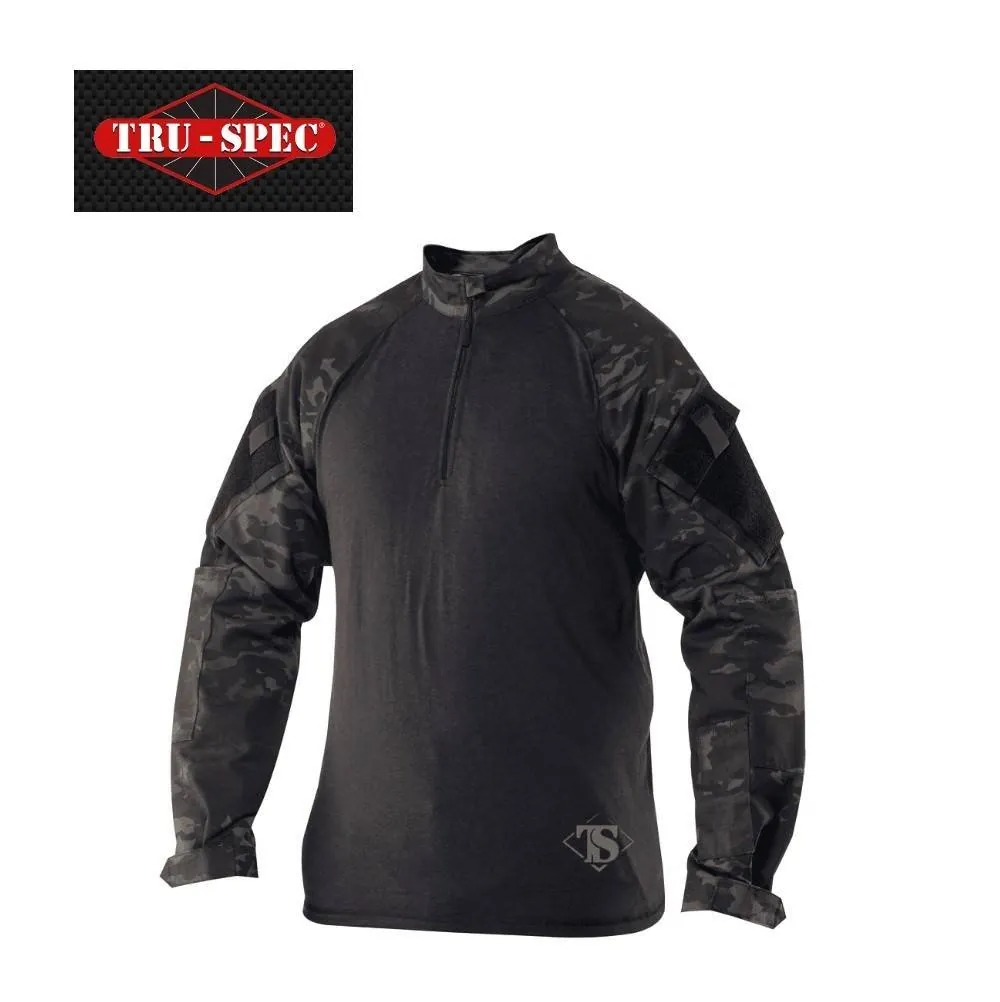 TRU 1/4 ZIP COMBAT SHIRT - MC BK