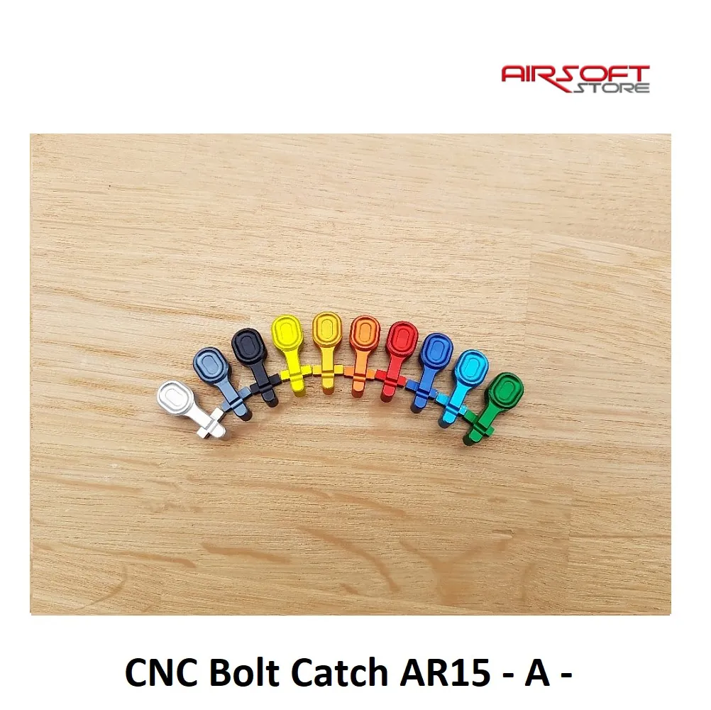 [2100000024292] CNC Bolt Catch AR15 - A - (Silver)