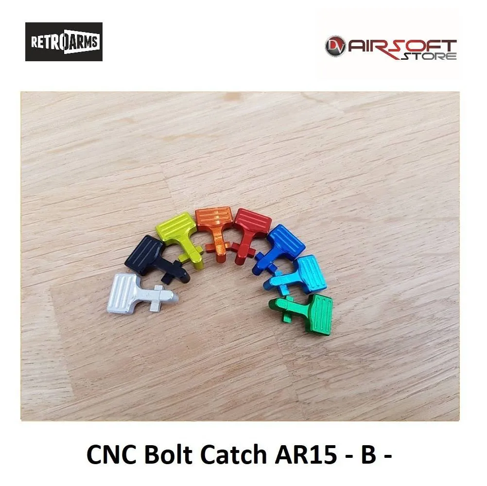 [2100000024384] CNC Bolt Catch AR15 - B - (Silver)