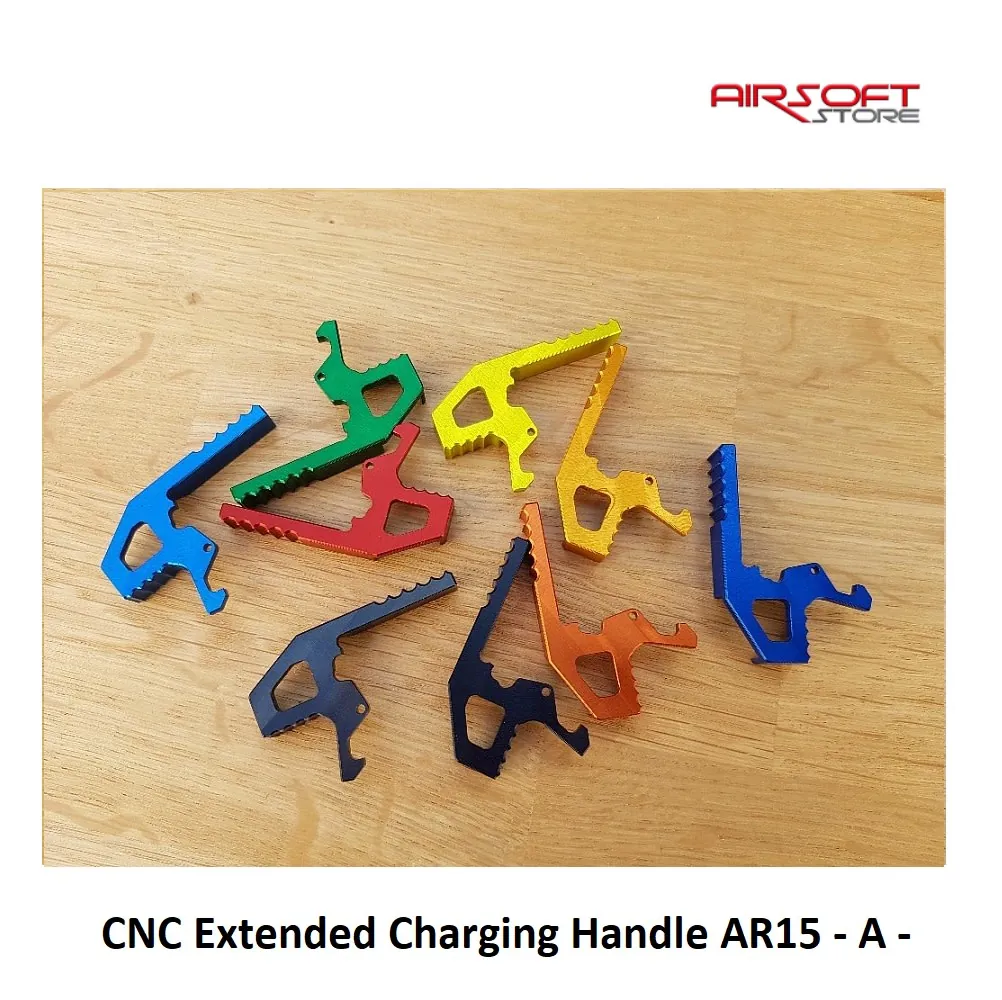 [2100000024568] CNC Extended Charging Handle AR15 - A - (Silver)