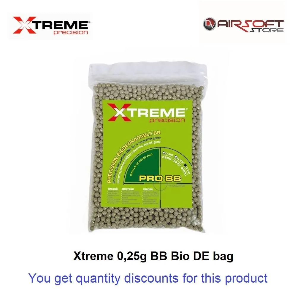 Xtreme 0.25g BB Bio DE 1 bag x 700gr