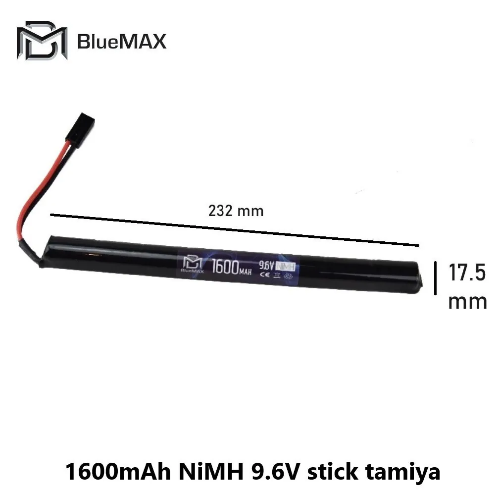 1600mAh NiMH 9.6V stick tamiya