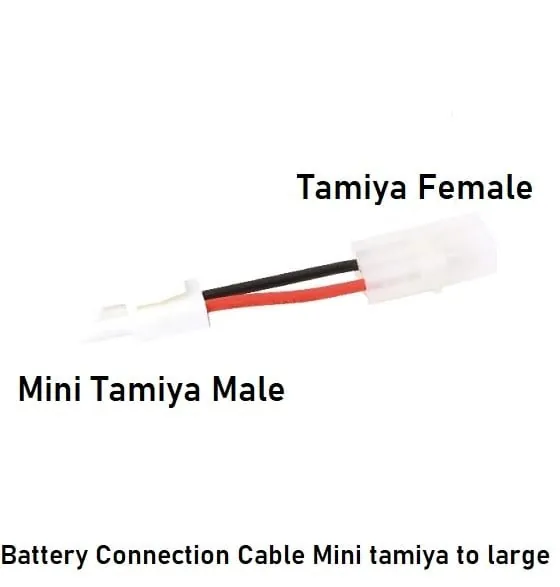 Battery Connection Cable Mini tamiya to large