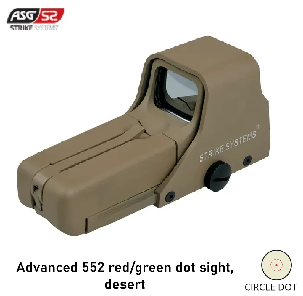[2100000007189] Advanced 552 red/green dot sight, desert