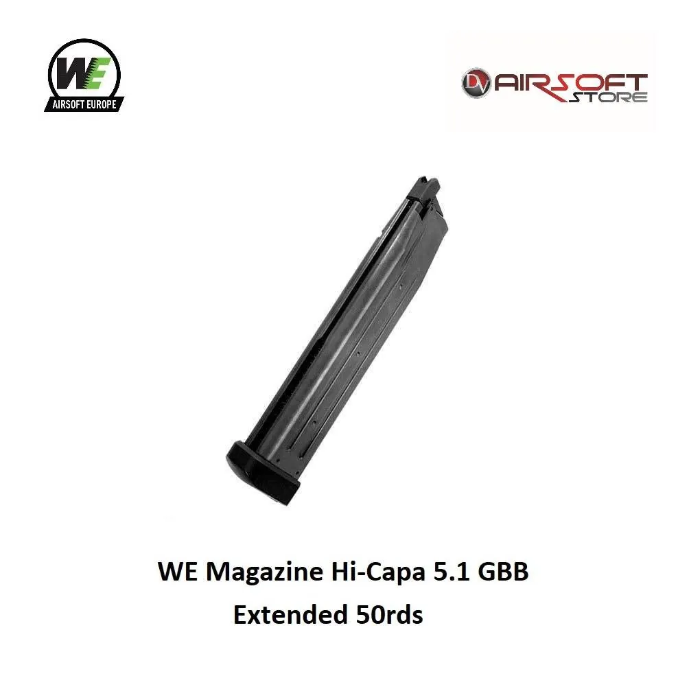 Magazine WE Hi-Capa 5.1 GBB Extended 50rds