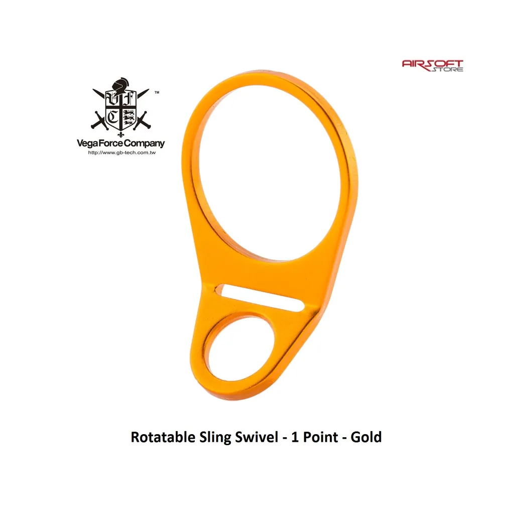 Rotatable Sling Swivel - 1 Point - Gold