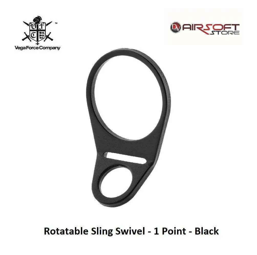 Rotatable Sling Swivel - 1 Point - Black