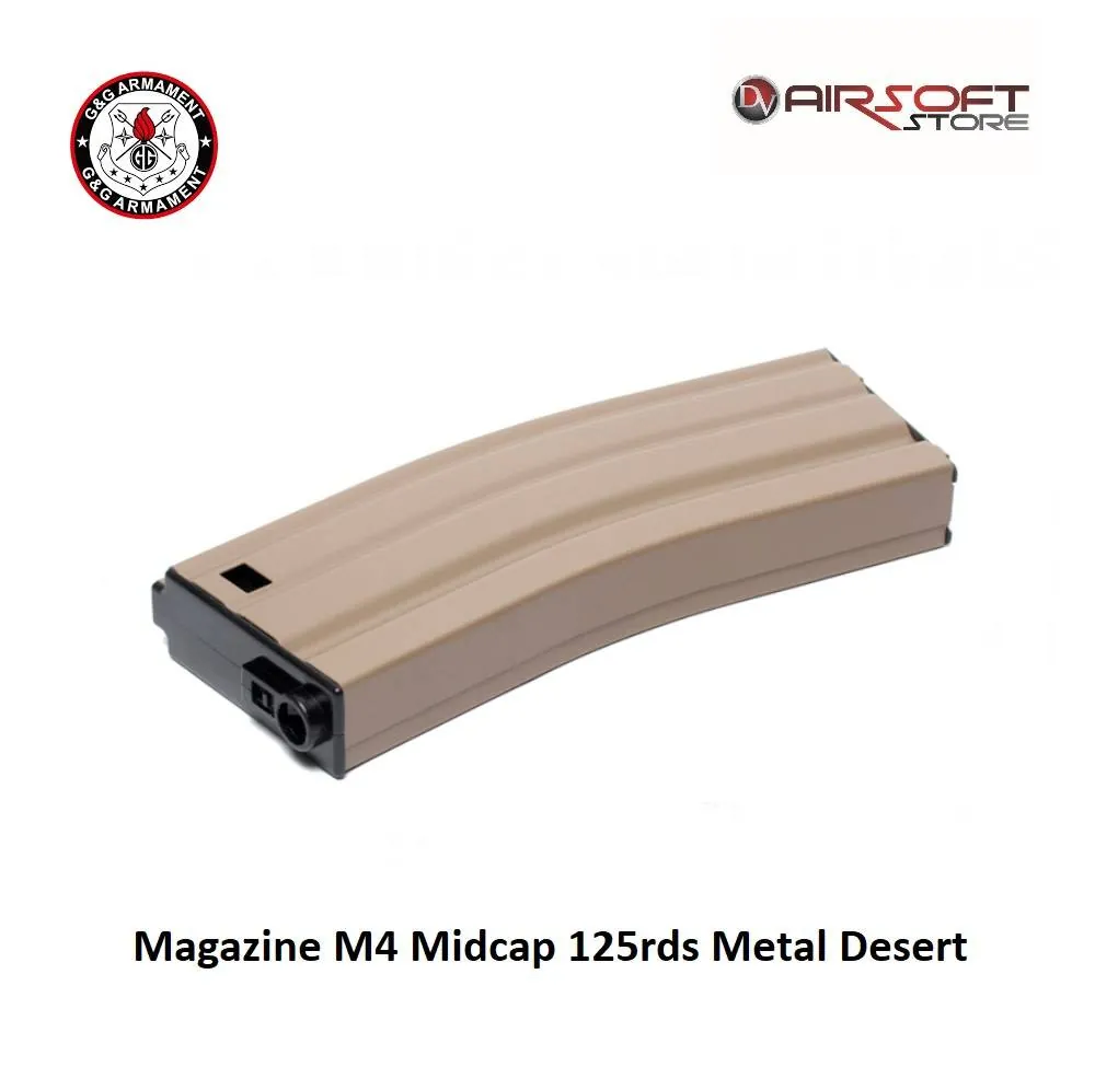 Magazine M4 Midcap 125 rds Metal Desert