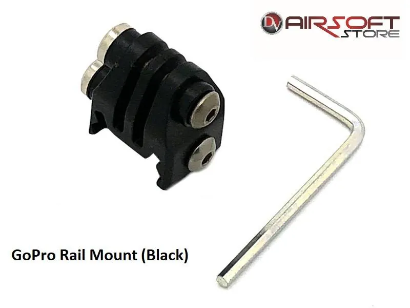 [2100000028238] GoPro Rail Mount (Black)