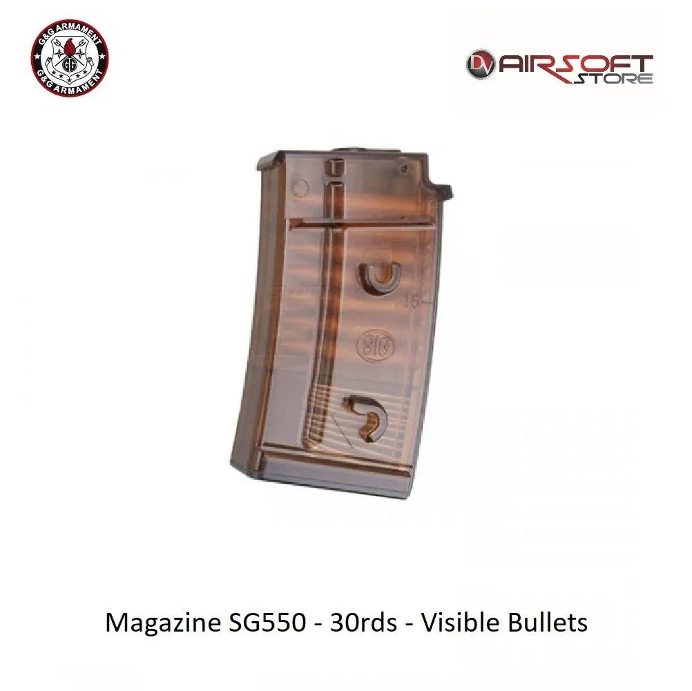 [2100000030682] Magazine SG550 - 30rds - Visible Bullets