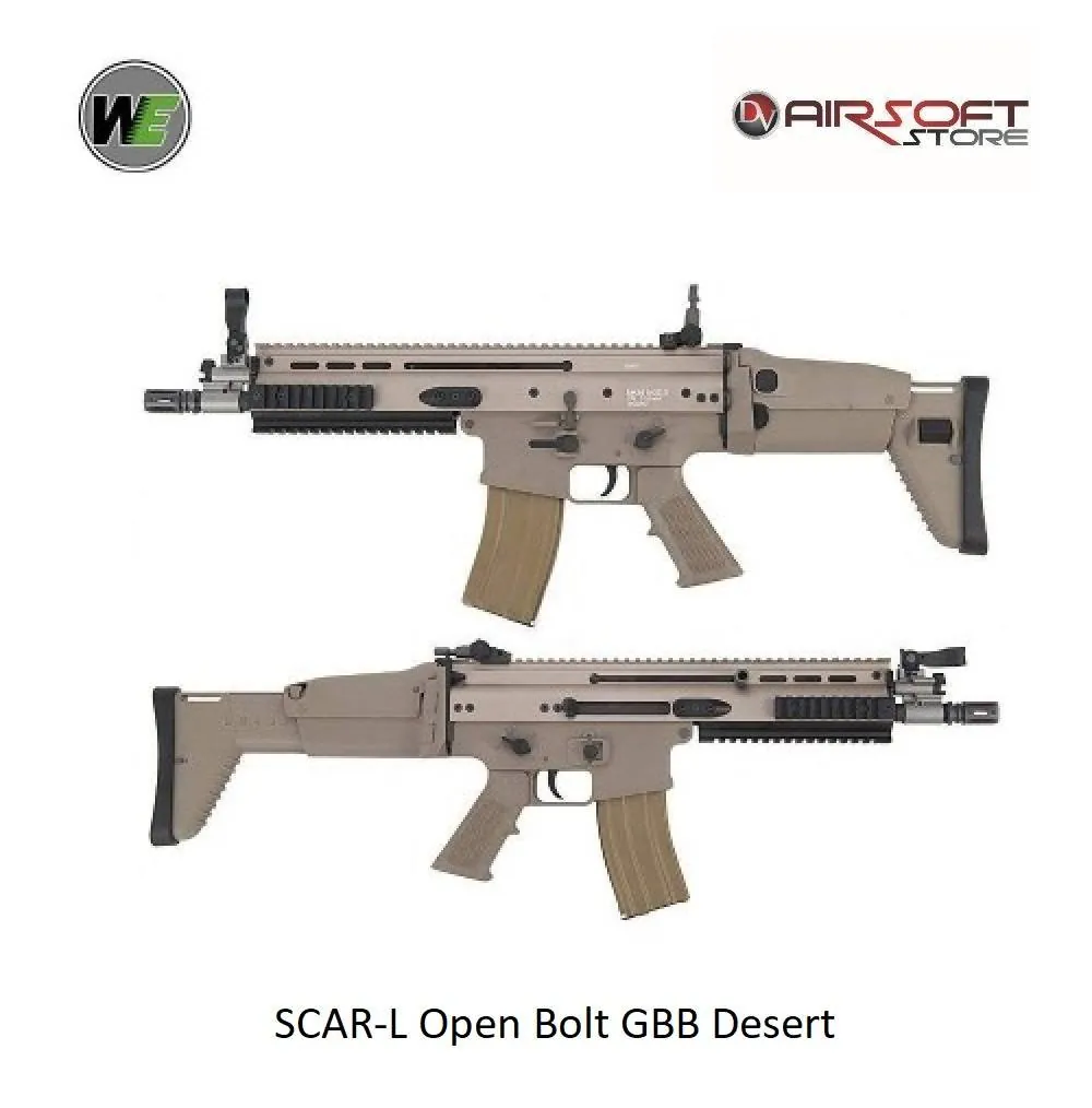 [2100000030965] SCAR-L Open Bolt GBB Desert
