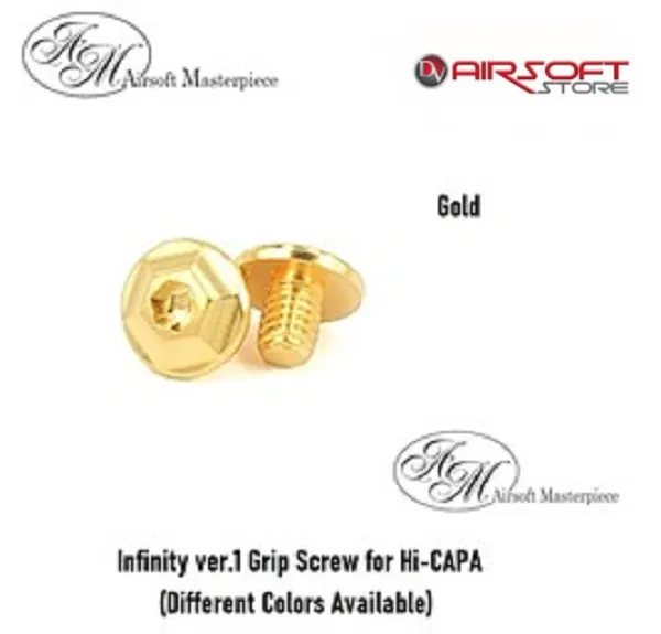 [2100000046058] Infinity ver.1 Grip Screw for Hi-CAPA (Gold)
