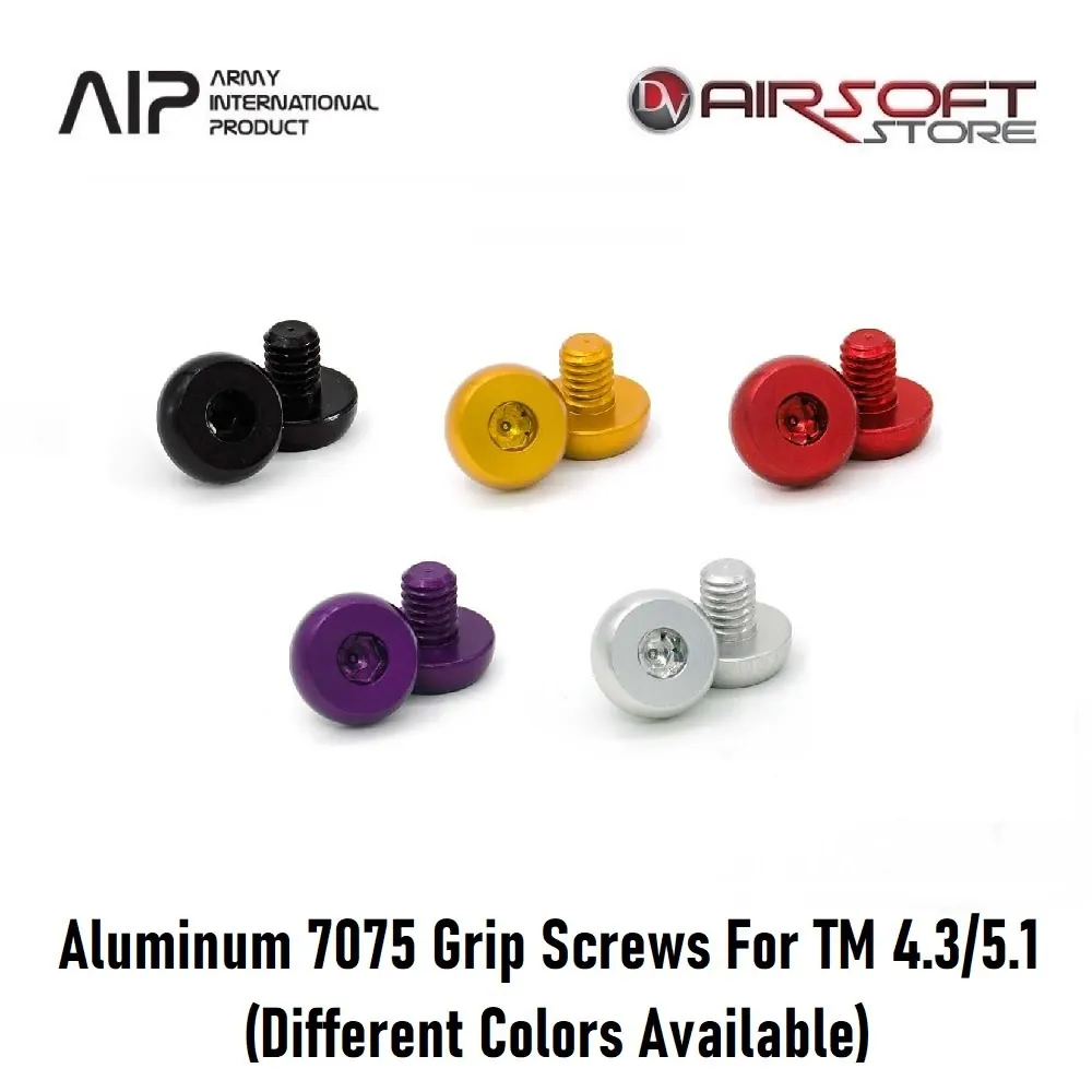 [2100000051281] Aluminum 7075 Grip Screws For TM 4.3/5.1 (Black)