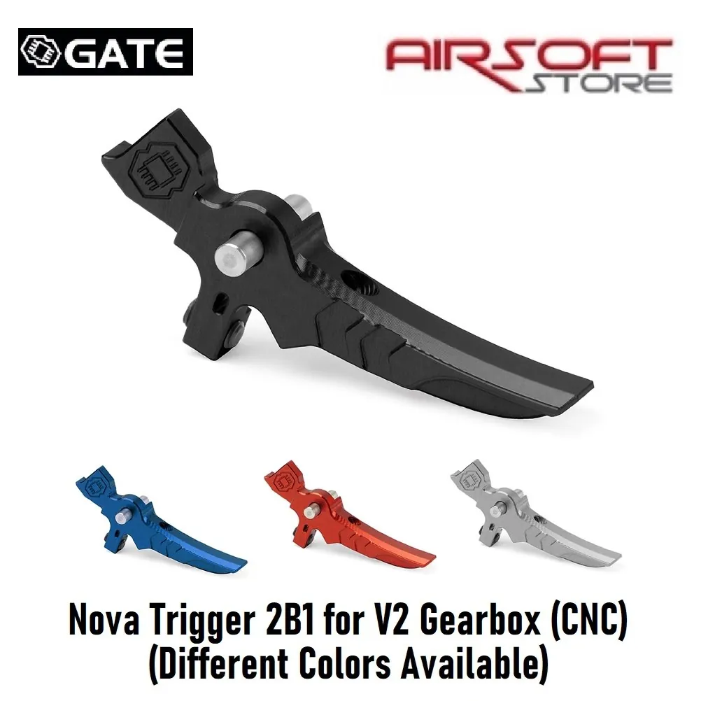 [2100000061075] Nova Trigger 2B1 for V2 Gearbox (CNC) (Black)
