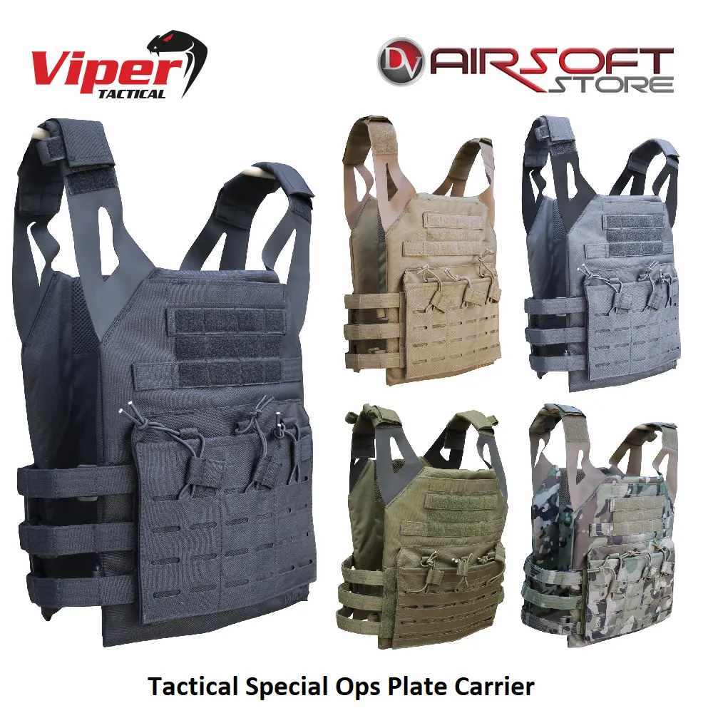 [2100000066186] Tactical Special Ops Plate Carrier (Black)