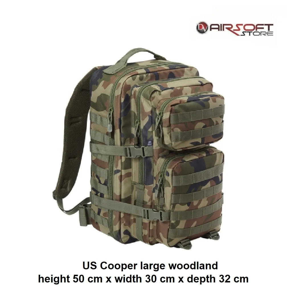 [2100000034758] US Cooper large backpack (woodland)