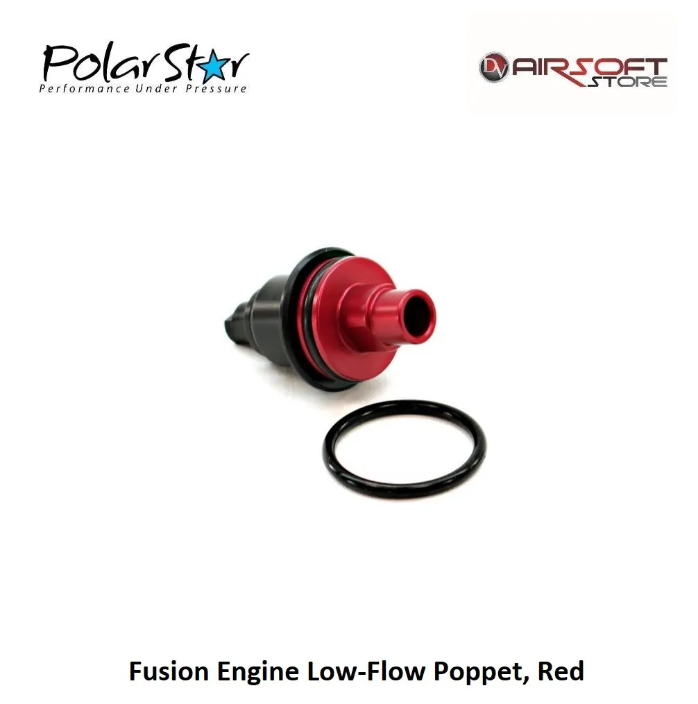[2100000035359] Fusion Engine Low-Flow Poppet RED
