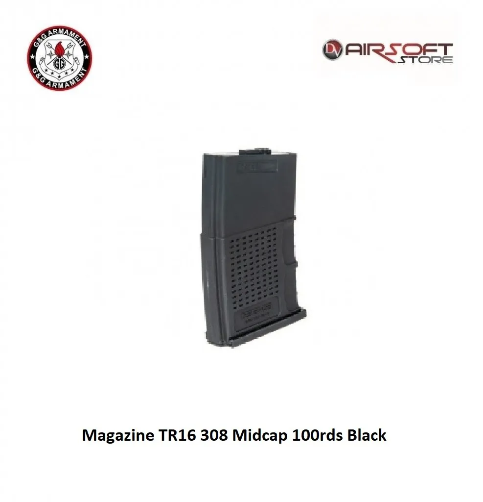 Magazine TR16 308 Midcap 100rds Black