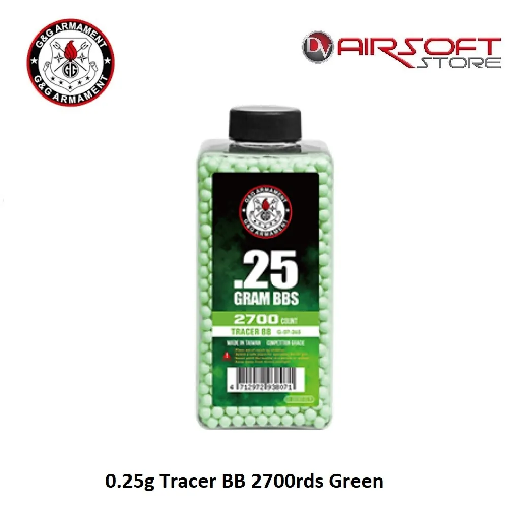 0.25g Tracer BB 2700rds Green