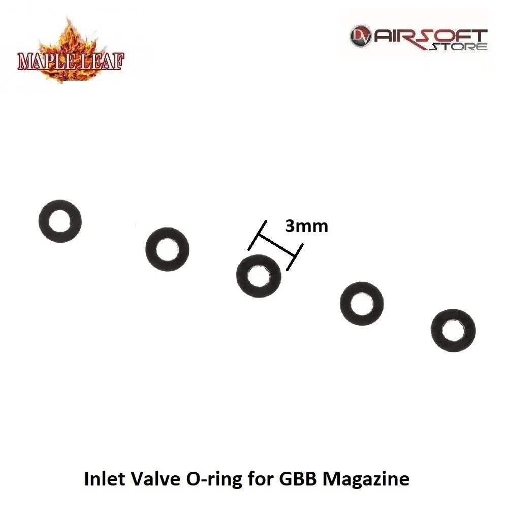 Inlet Valve O-ring for GBB Magazine (diam 3mm)