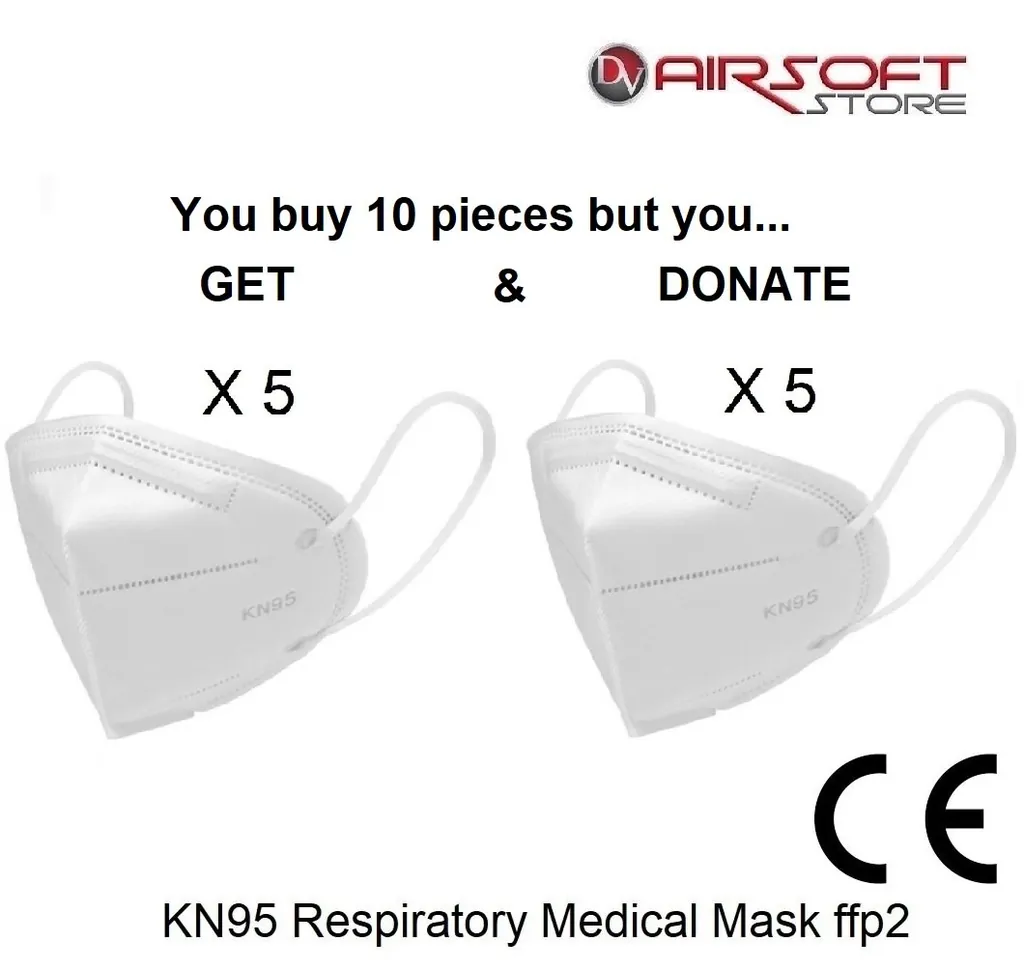 KN95 Respiratory Medical Mask ffp2 (set of 10 pcs)