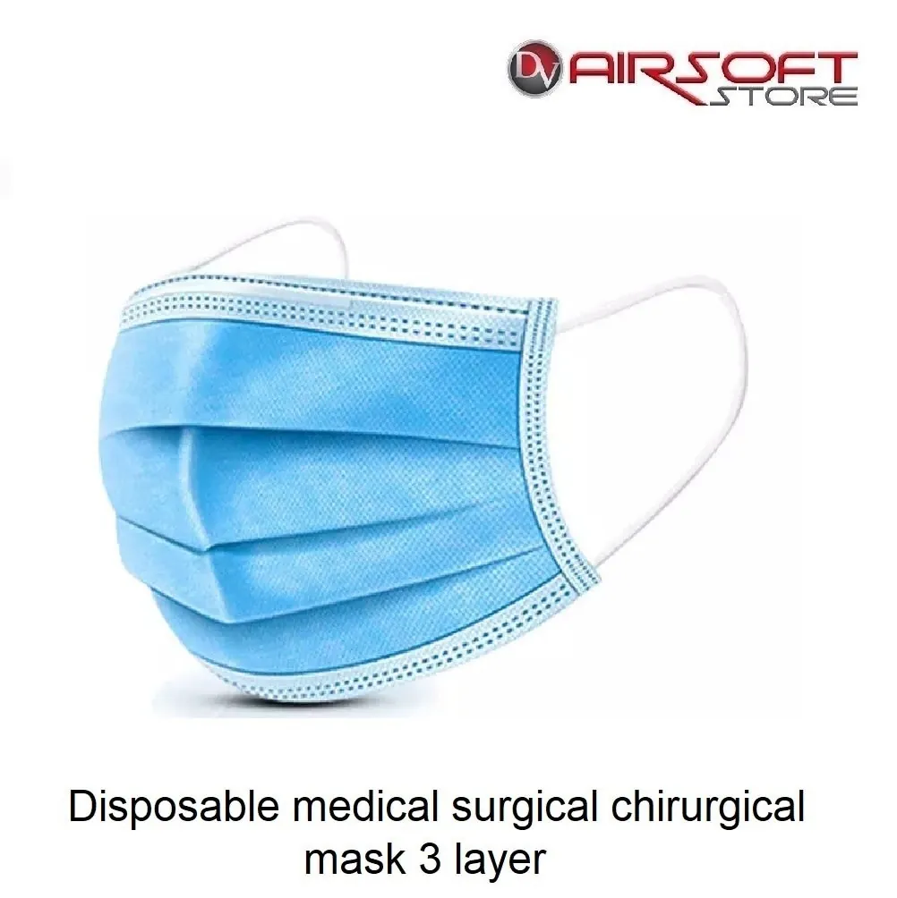 Disposable medical surgical chirurgical mask 3 layer