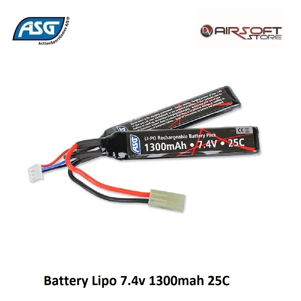 Battery Lipo 7.4v 1300mah 25C