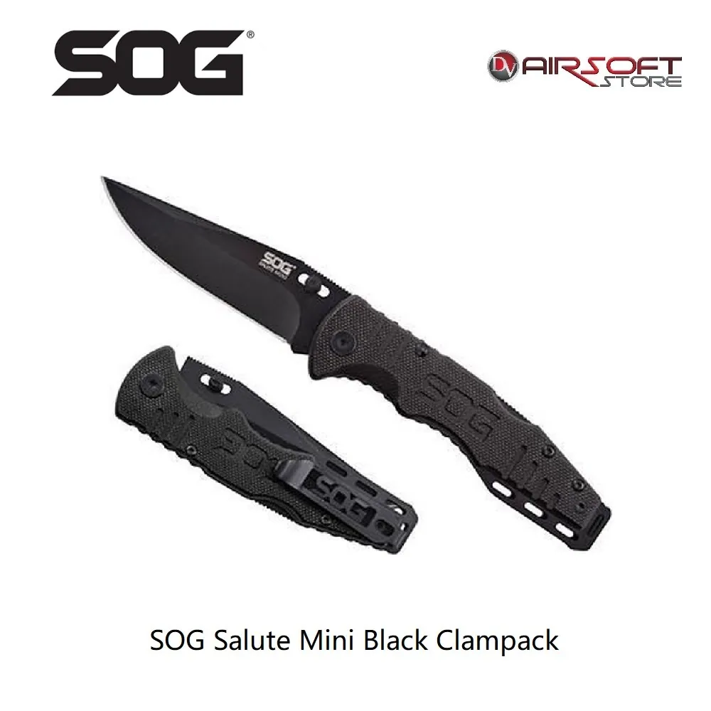 Salute Mini Black Clamback knife