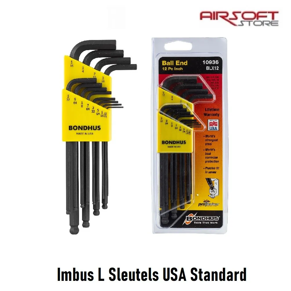 [2100000051427] Inbus Sleutelset (L-Sleutel) USA Standard
