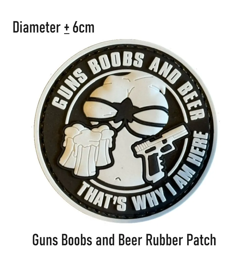 Guns Boobs and Beer Rubber Patch