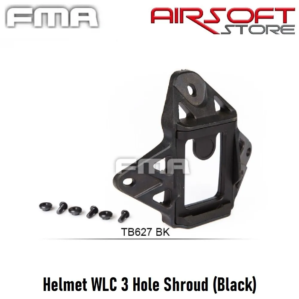 [2100000062201] Helmet WLC 3 Hole Shroud (Black)