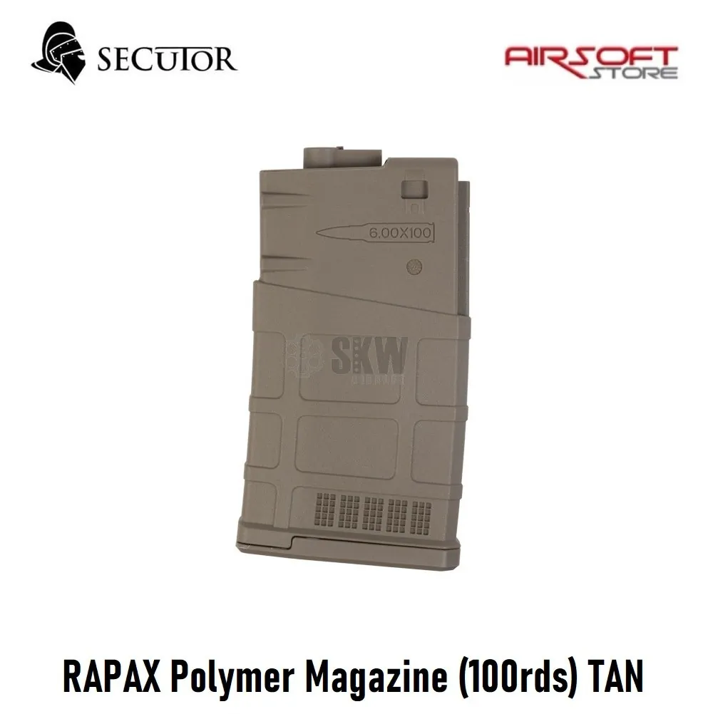 RAPAX Polymer Magazine (100rds) TAN