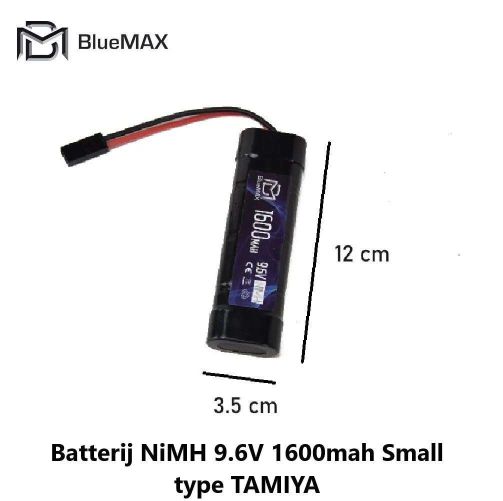 [2100000063376] Batterij NiMH 9.6V 1600mah Small type TAMIYA