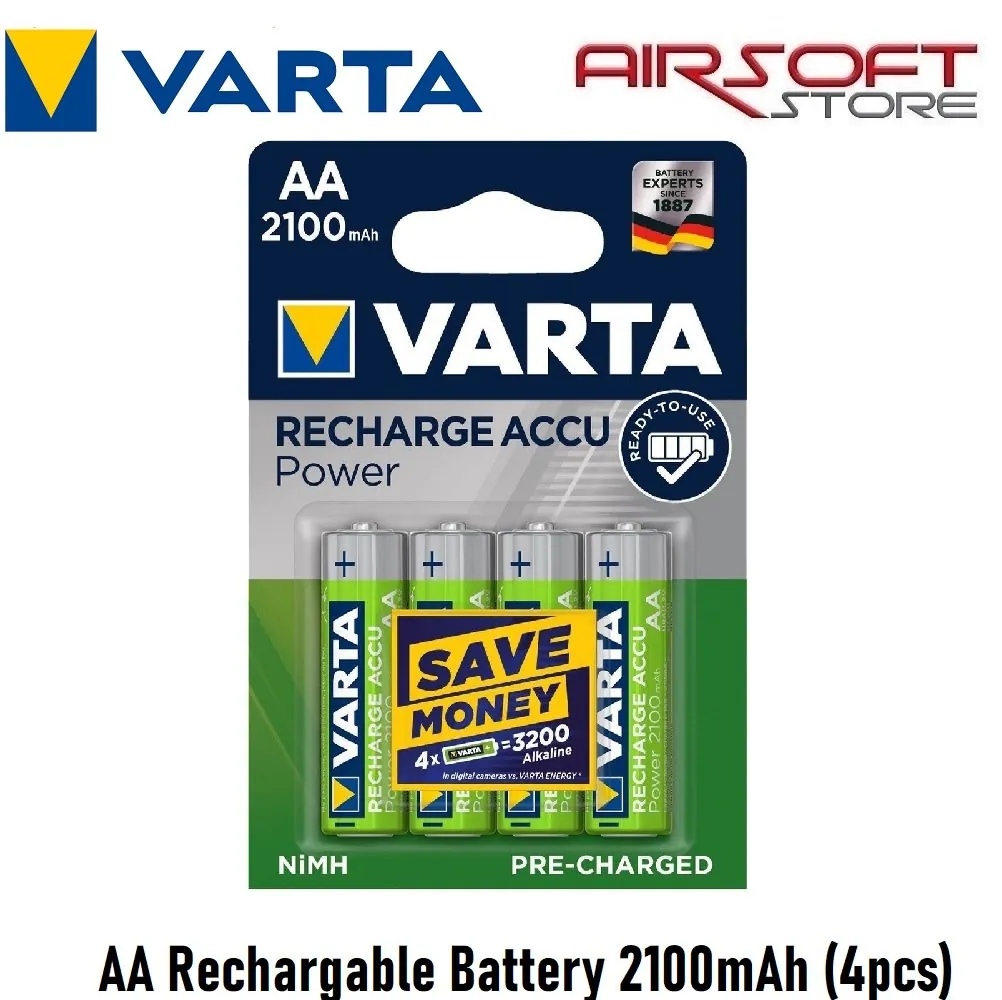 [2100000064250] AA Rechargable Battery 2100mAh (4pcs)