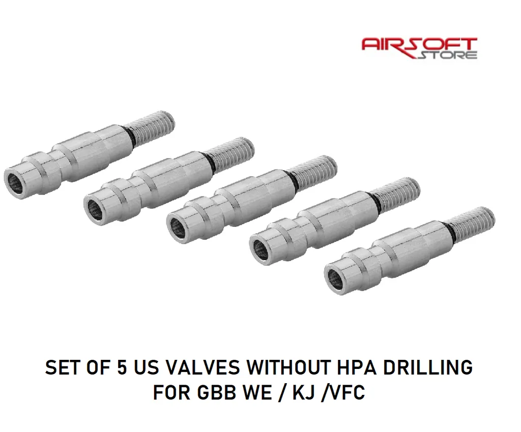 SET OF 5 US VALVES WITHOUT HPA DRILLING FOR GBB WE / KJ /VFC