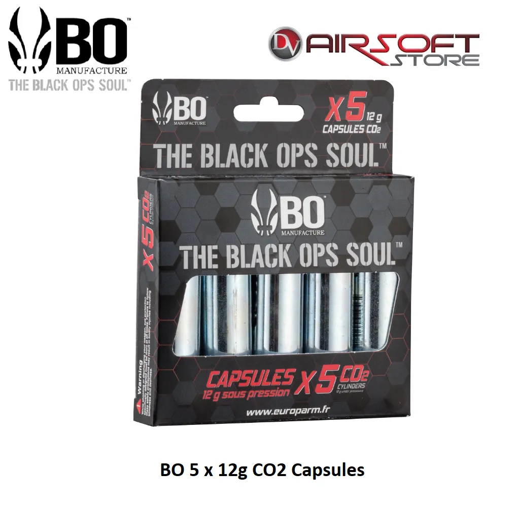 5 x 12g CO2 Capsules
