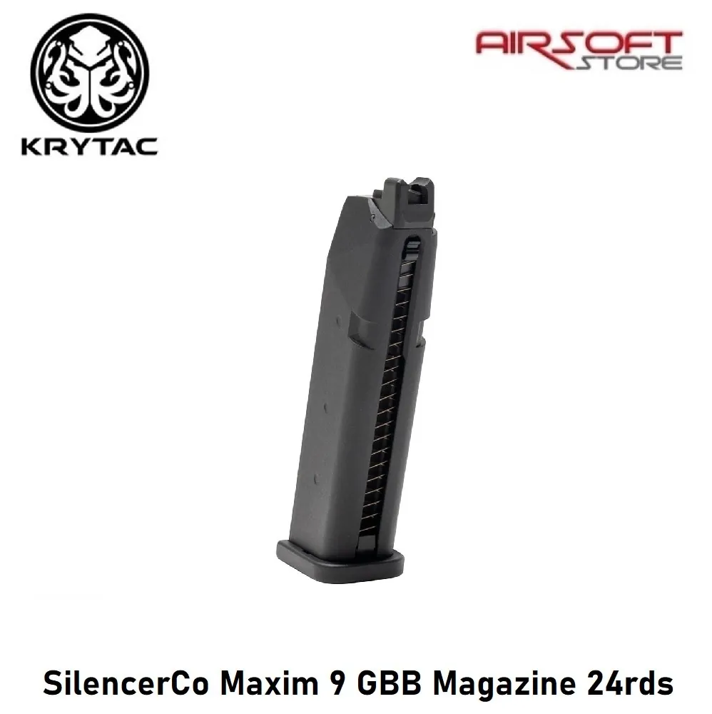 [2100000069484] SilencerCo Maxim 9 GBB Magazine 24rds