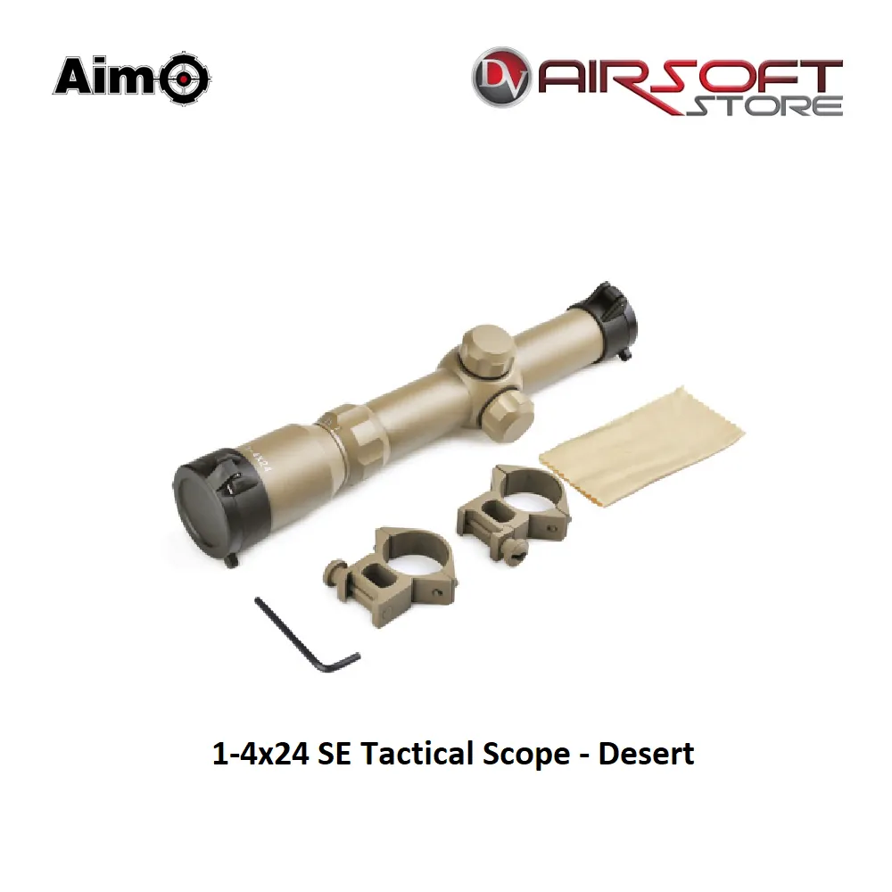 1-4x24 SE Tactical Scope (Red/Green Reticle) - Desert