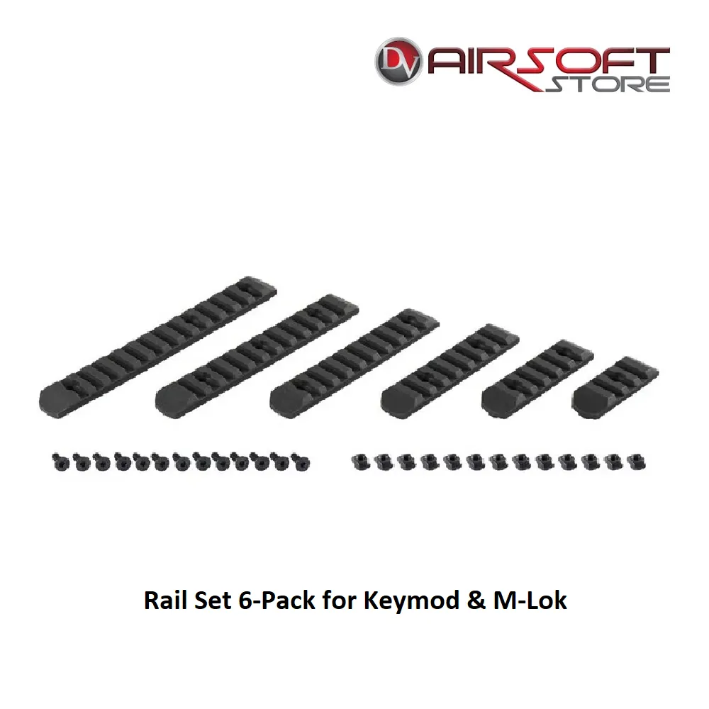 Rail Set 6-Pack for Keymod & M-Lok