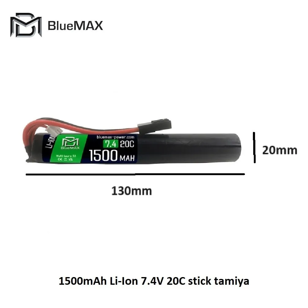 1500mAh Li-Ion 7.4V 20C stick tamiya