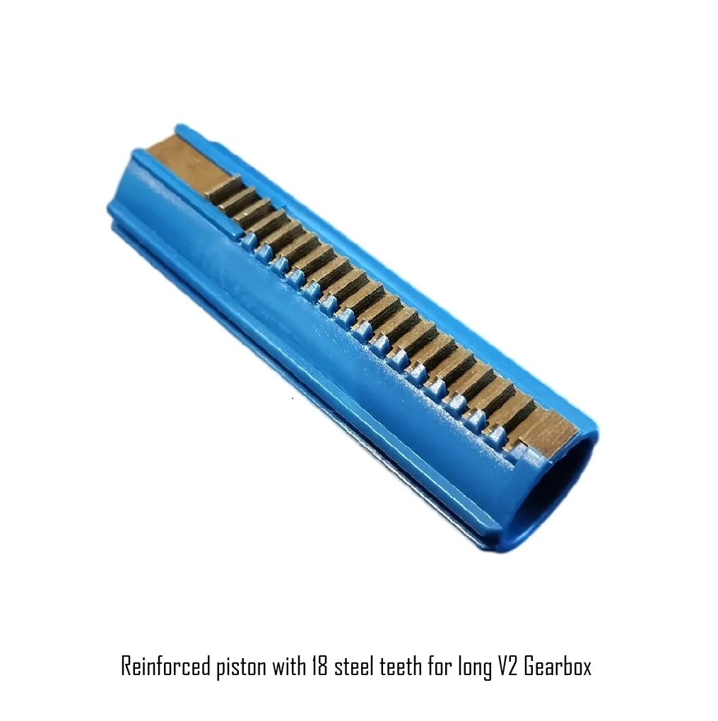 Reinforced piston with 18 steel teeth for long V2 Gearbox