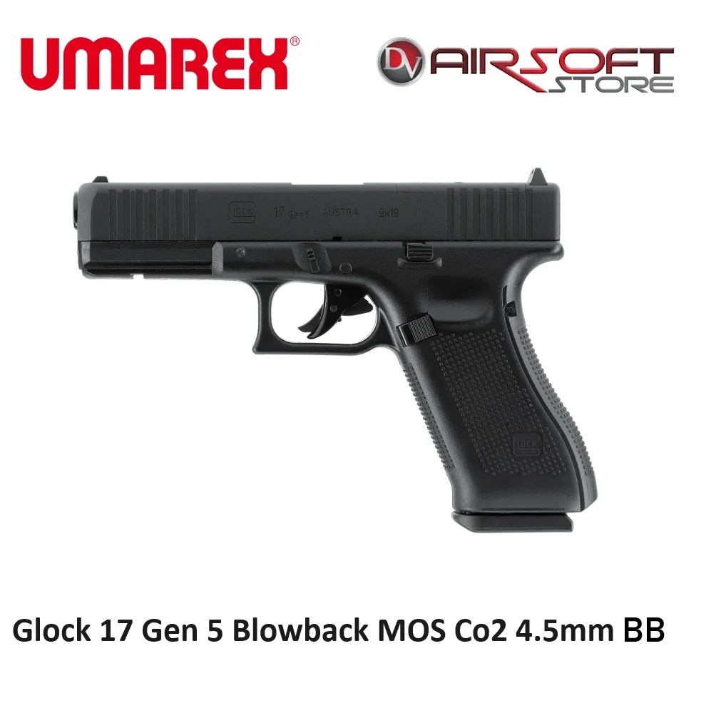 Glock 17 Gen 5 Blowback MOS Co2 4.5mm BB's