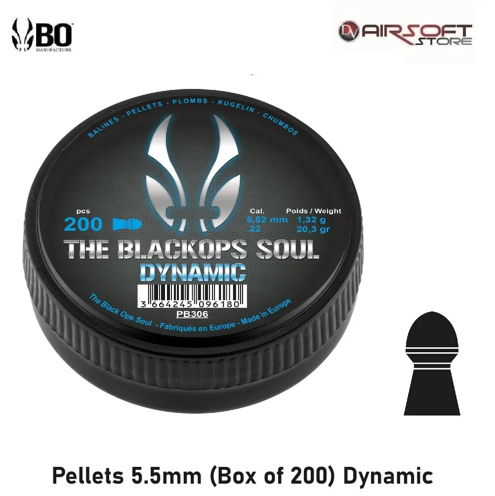 Pellets 5.5mm (Box of 200) Dynamic