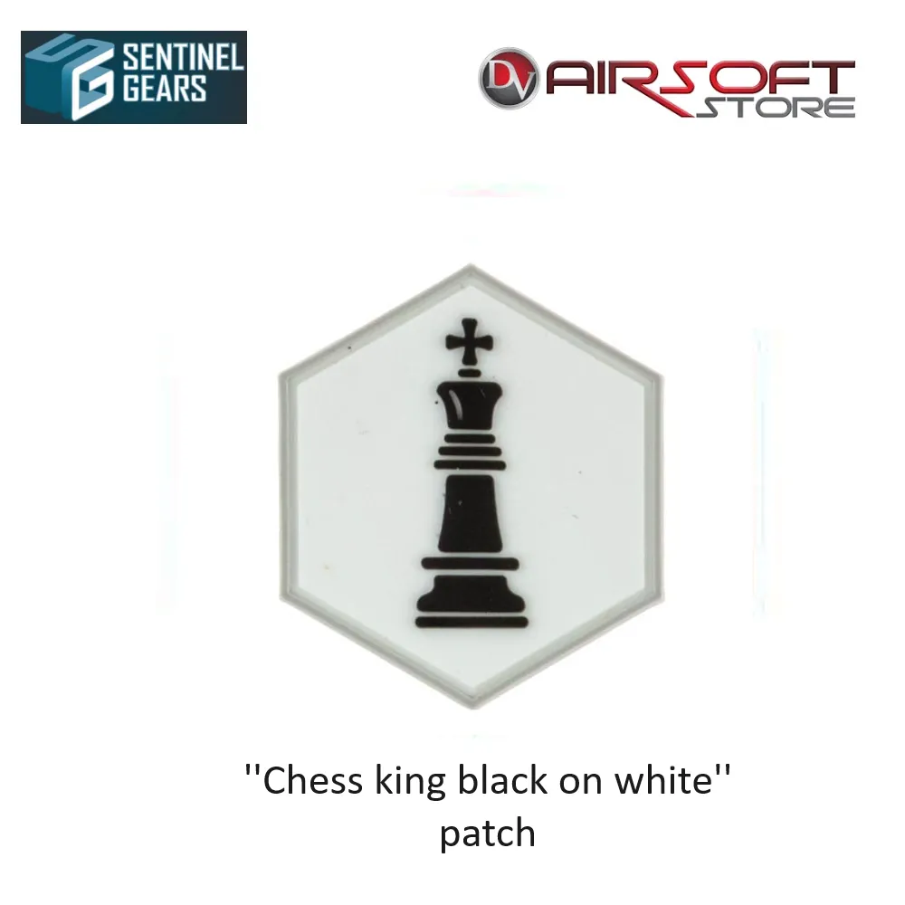 [2100000084098] ''Chess king black on white'' patch