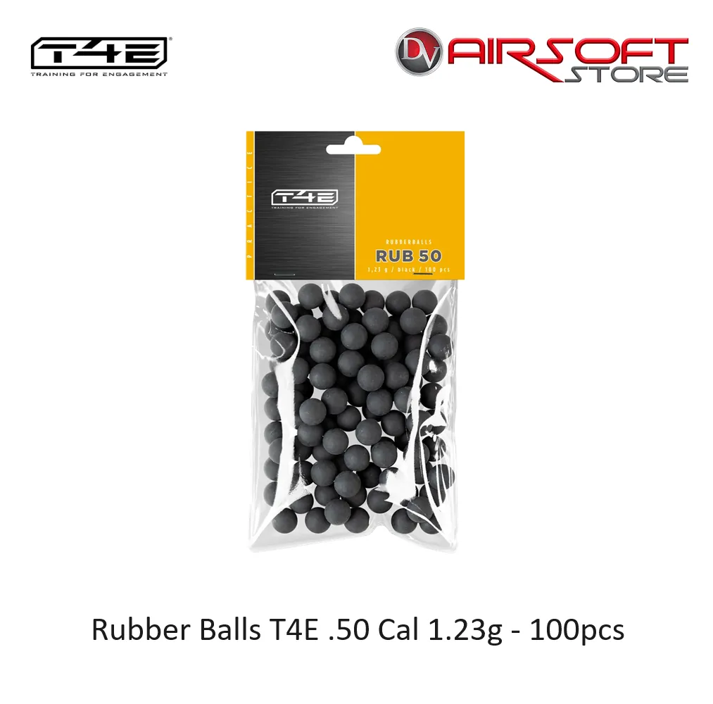 Rubber Balls T4E .50 Cal 1.23g - 100pcs