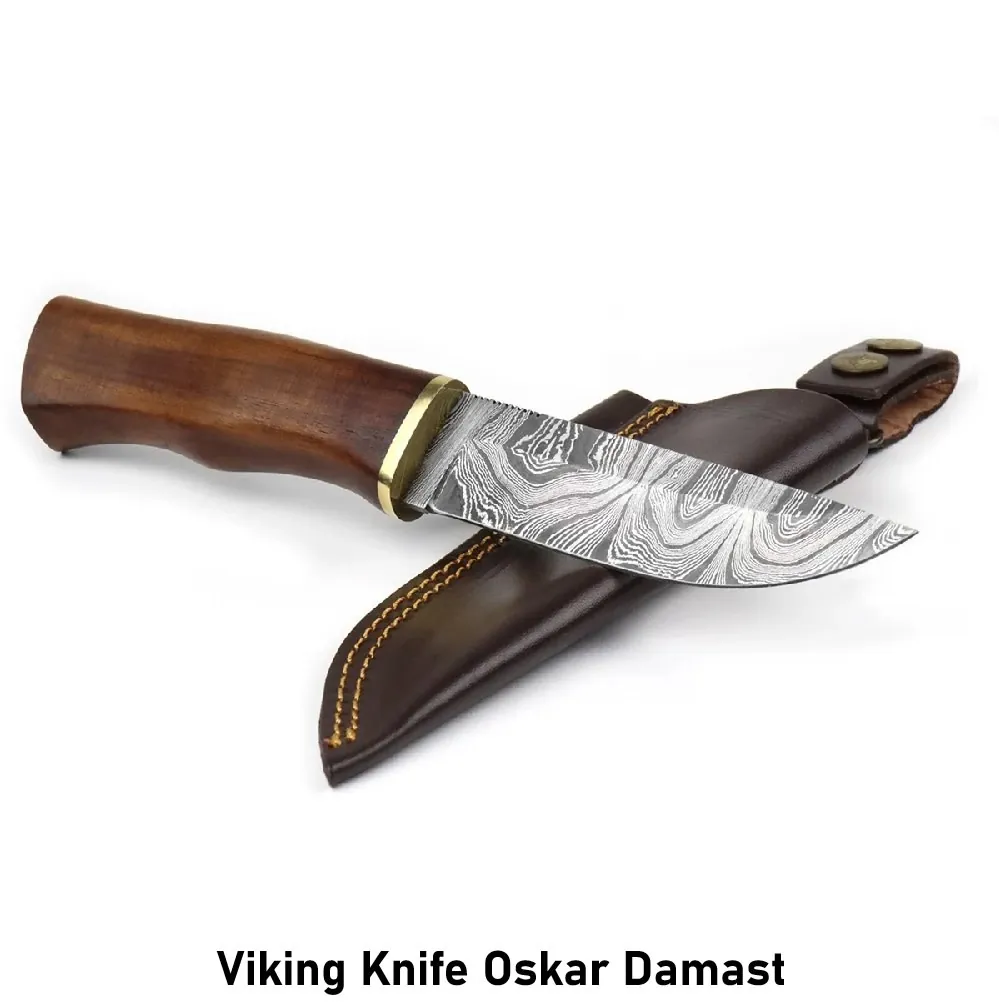 [2100000087938] Viking Knife Oskar Damast