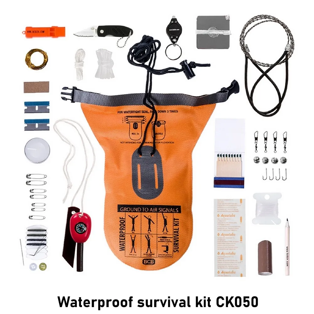 Waterproof survival kit