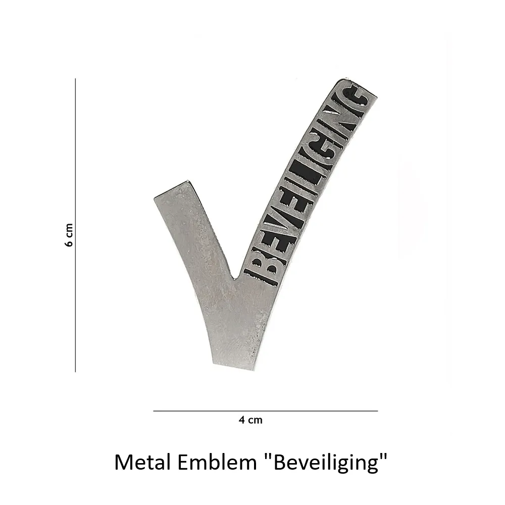 [2100000090358] Metal Emblem "Beveiliging"